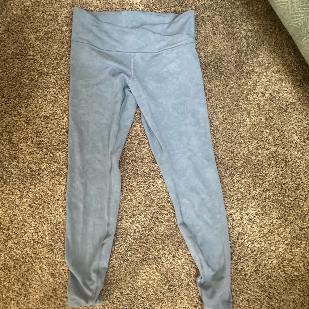 Light Blue (With Cloud Pattern) Lululemon Leggings - image 2